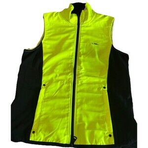 Ralph Lauren Women's S Sport Vest  Active  Neon Black Full Zip Running Pockets